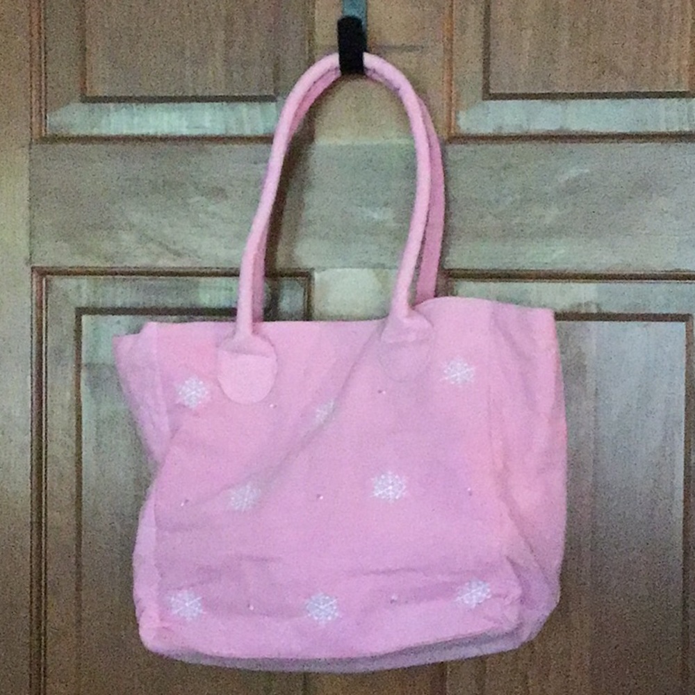 Quacker Factory Snowflake Corduroy Tote - image 2